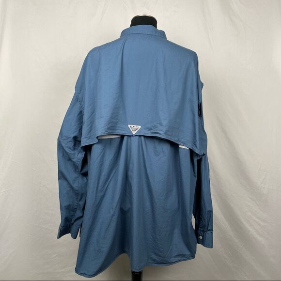 Columbia PFG Fishing Button Front Shirt - Men’s 4XT - Picture 3 of 9